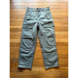 JCREW Army Green Cargo Pants Women sz 6
